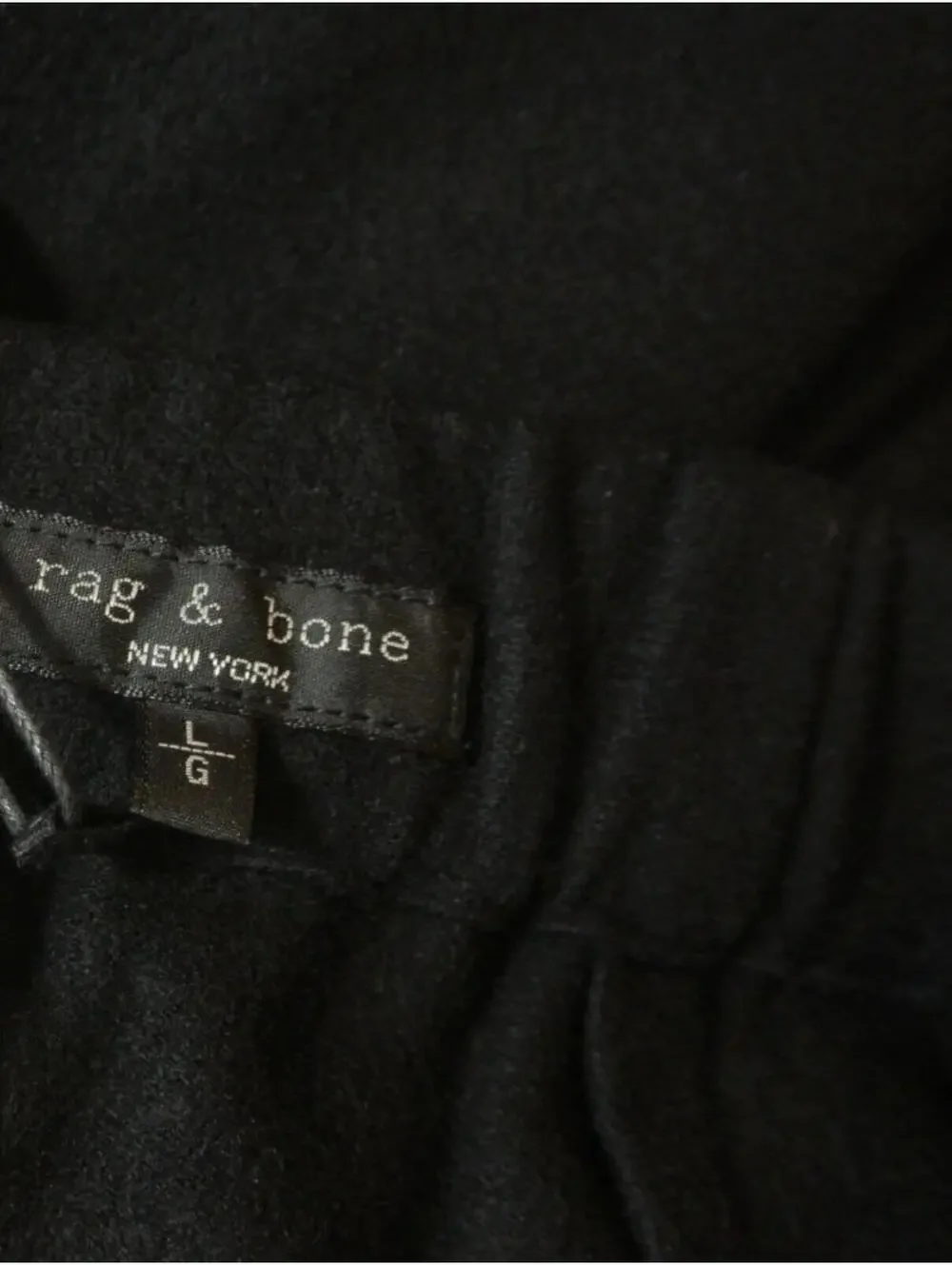 NEW, Rag and Bone Melanie Japanese Wool Pants in Black Sz L #S7537 - Picture 6 of 9